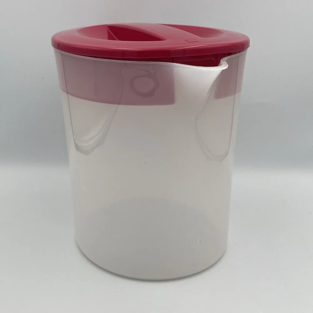 Mr. Coffee Iced Tea Maker TM70 Replacement 3 Quart Pitcher Maroon Red Lid